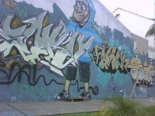 mi skate con mi super grafiti