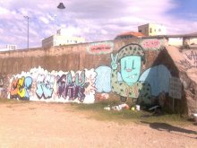 Mural en honor a los argentinos caídos en Malvinas.