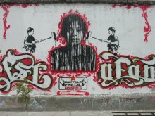 Stencil Niña Zapatista Kitu Ecuador latinoamerica