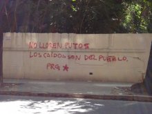 No lloren putos, los caídos son del pueblo