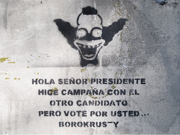 Hola señor presidente, hice campaña con el otro candidato pero voté por usted...