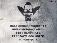 Hola señor presidente, hice campaña con el otro candidato pero voté por usted...