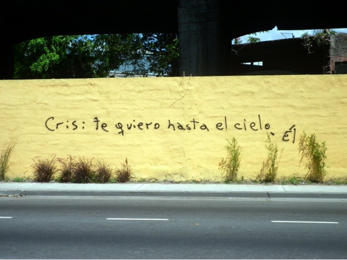 Cris, te quiero hasta el cielo. Él