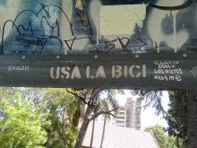 usa la bici (en refugio de pasajeros)