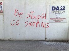 be stupid go shopping