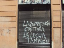 La represión continúa, la lucha también