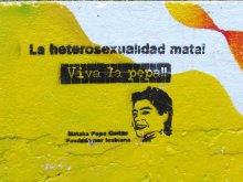 LA HETEROSEXUALIDAD MATA , AGUANTE LA PEPA! Natalia Pepa Gaitan., fusilada por lesbiana