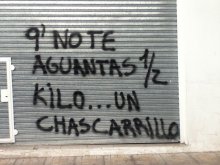 que no te aguantas 1/2 kilo...un chascarrillo