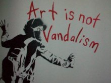 El arte no es vandalismo.