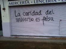 La caridad del universo es falsa