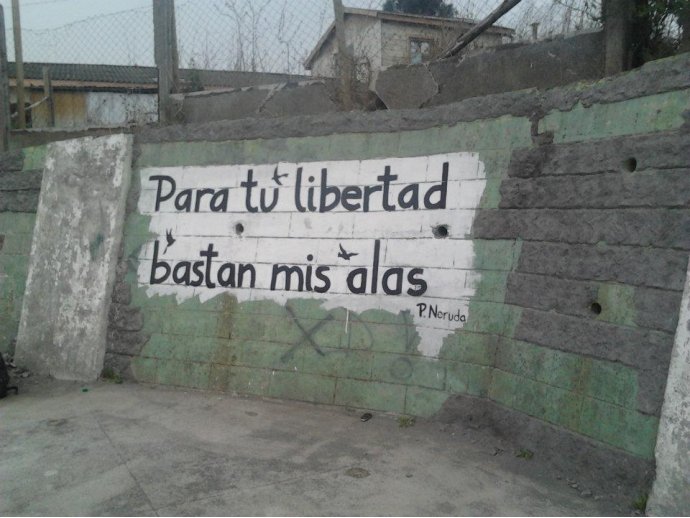 Para tu libertad , bastan mis alas .