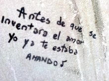 Antes de que se inventara el amor yo ya te estaba amando