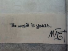 The world is yours