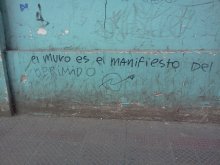 el muro es el manifiesto del oprimido