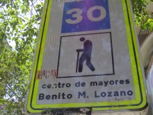 Precaución 30, centro de MAYORES benito m. LOZANO