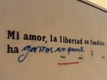 Mi amor, la libertad es fanática; hagamos un puente