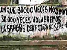 AUNQUE 30.000 VECES NOS MATEN 30.000 VOLVEREMOS