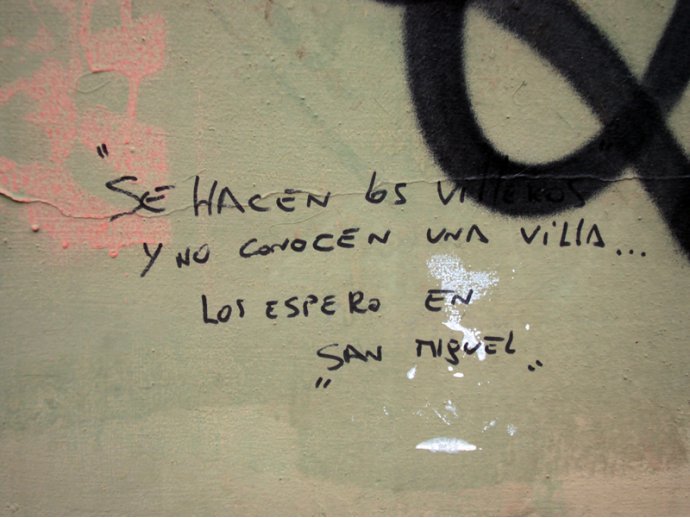 Se hacen los villeros y no conocen una villa... Los espero en San Miguel