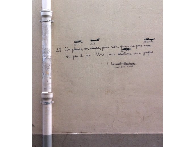 On rit (pleure), on rit (pleure), pour rien, pour ne pas pleurer (rire) et peu à peu....Une vraie gaieté (tristesse) vous gagne OcTave Coué (Samuel Be