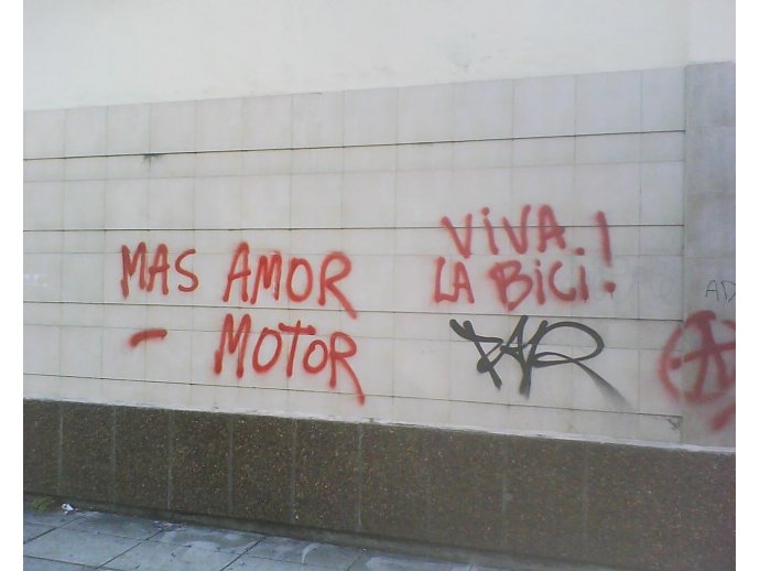 Más amor, menos motor. Viva la bici