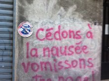 Cédons à la nausée vomissons notre rage