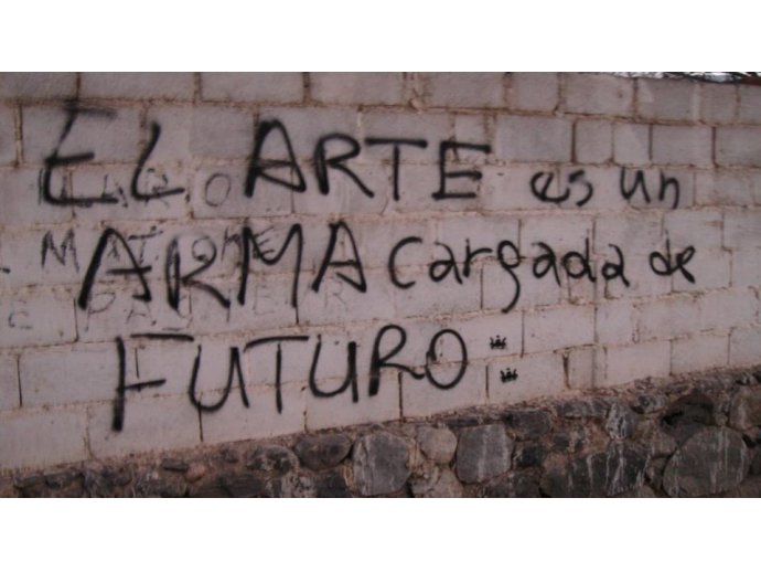 el arte es un arma cargada de futuro