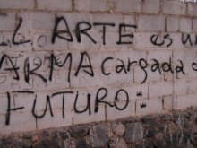 el arte es un arma cargada de futuro