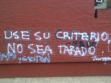 Use su criterio, no sea tarado