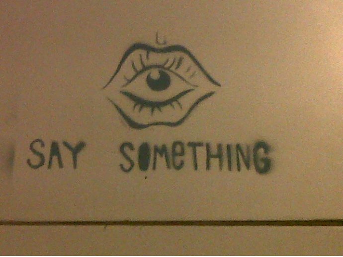 Say something