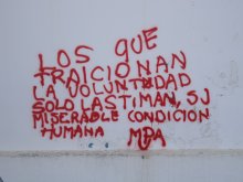 los que traicionan la voluntad solo lastiman su miserable condición humana (MPA)