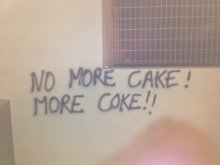 No moré cake, moré coke