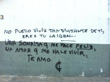 no puedo vivir tan distante de ti, eres tu la ideal. Una sonrisa que me hace feliz, un amor que me hace vivir, te amo