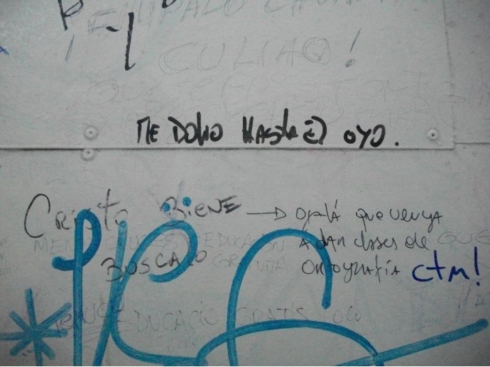 Me dolió hasta el oyo / Cristo biene buscalo - ojalá que venga a dar clases de ortografía / Educación gratis