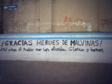 ¡Gracias Héroes de Malvinas! A 31 años el pueblo no los olvida. Gloria y honor