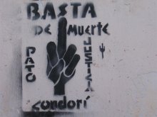 Basta de muerte, justicia por el Pato Condorí