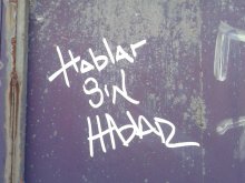 Hablar sin hablar