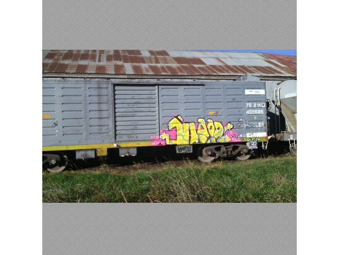 El primer graffiti en un tren cerealero. Y el primer graffitero de mi pueblo