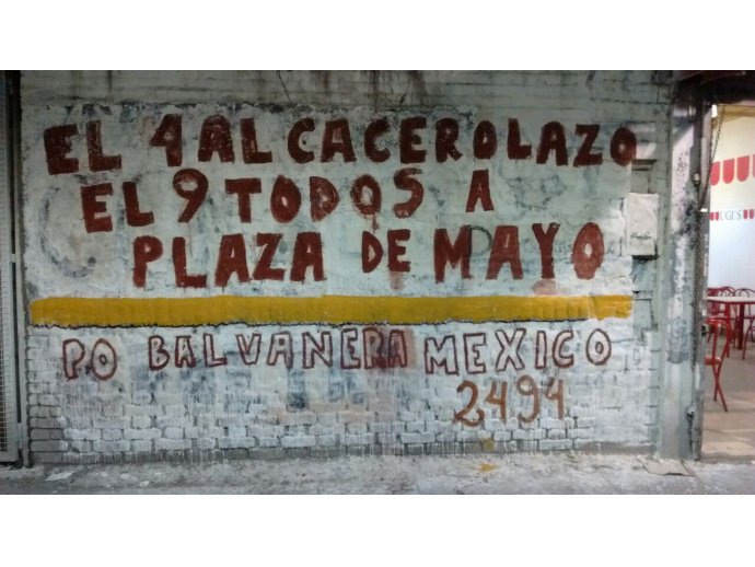 El 4 al cacerolazo - El 9 todos a Plaza de Mayo - PO Balvanera - México 2494