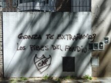 Gonza te extrañamos. Los pibes del Fondiu. CAP