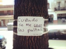 Cuidado. Se me caen las paltas!