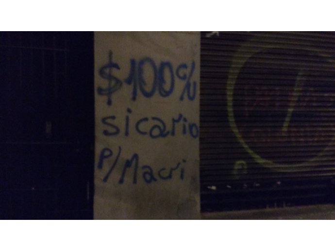$100 c/u sicario para Macri