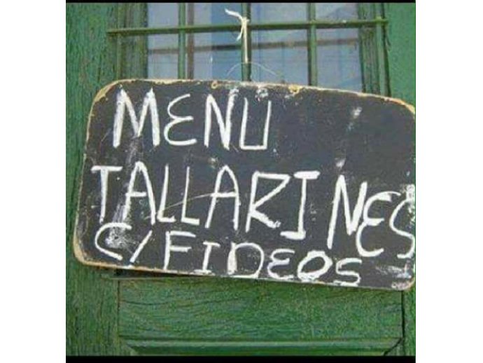 Menu Tallarines c/ fideos