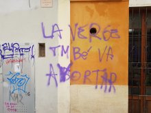 La Verge també va avortar. (La Virgen también abortó).