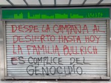 Desde la conquista del desierto la familia Bullrich es cómplice del genocidio