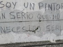 soy un pintor tan serio, que no necesito serlo.