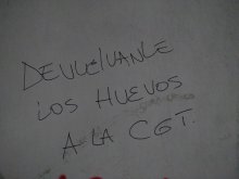 Devuelvanle los huevos a la CGT