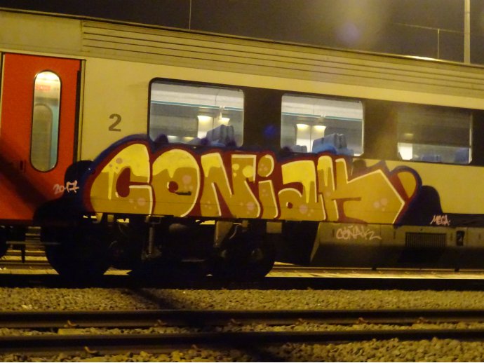 Coñak Graffiti Tren Brussels