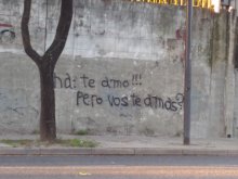 Ana: te amo! Pero vos te amás?