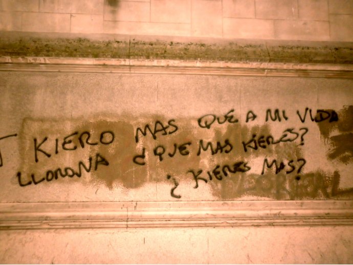 T kiero más que a mi vida llorona ¿Qué más kieres? ¿Kieres más?