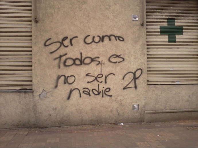 Ser como todos es no ser nadie